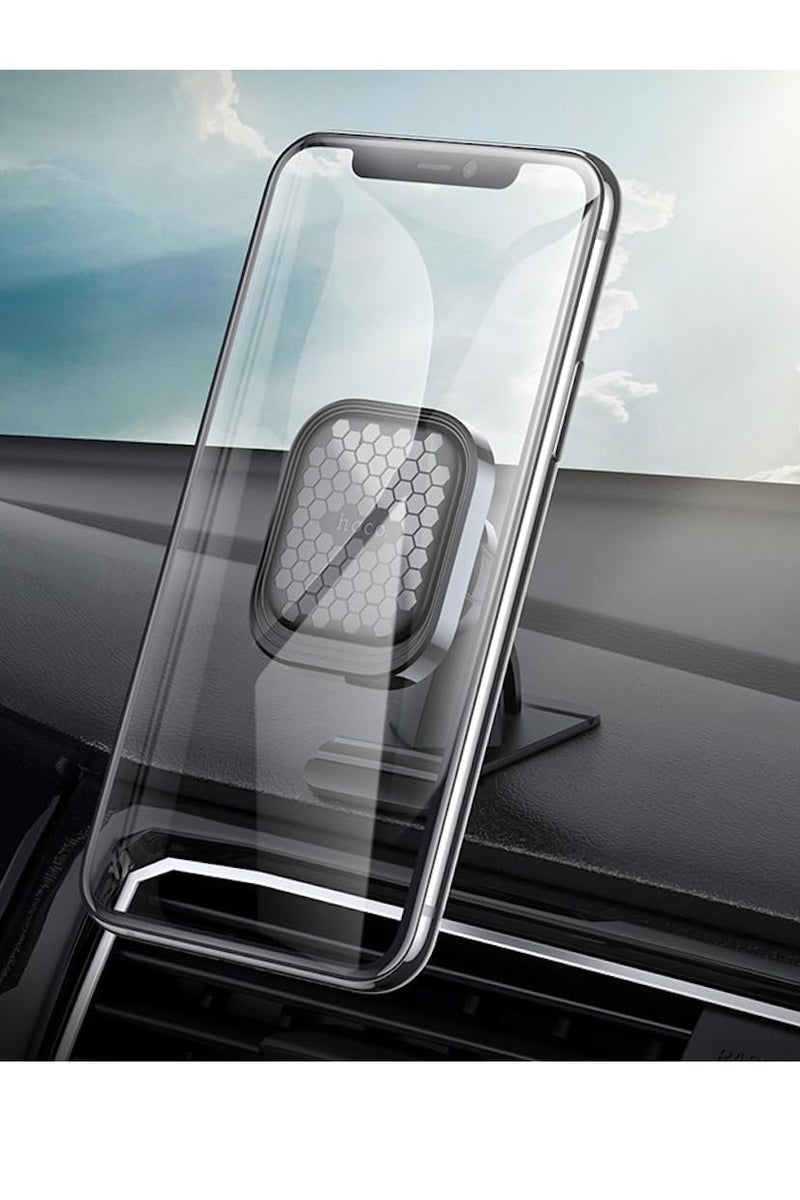 Hoco S47 Fuerte Series Magnetic Car Dashboard Phone Holder , Suitable for 4.7 - 6.5 inch Mobile phones - Black - Image 5