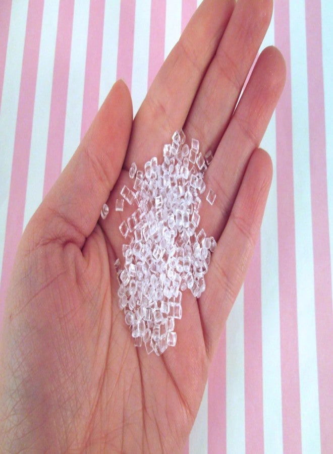 Peachcor Mini Resin Faux Clear Ice Cubes, Dollhouse Miniature Ice Cubes for Miniature Decoration (20 Gram) - Image 1