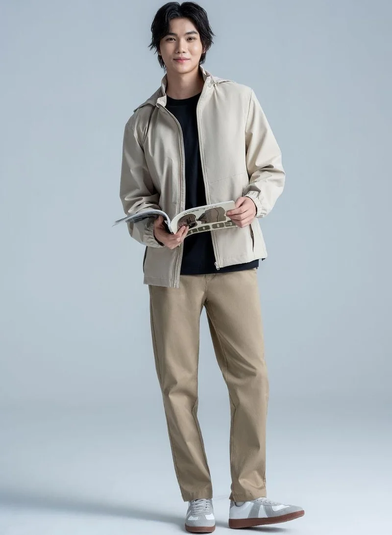 GIORDANO Men's Sorona Windbreaker Jacket - Full Zip Polyester & Lightweight