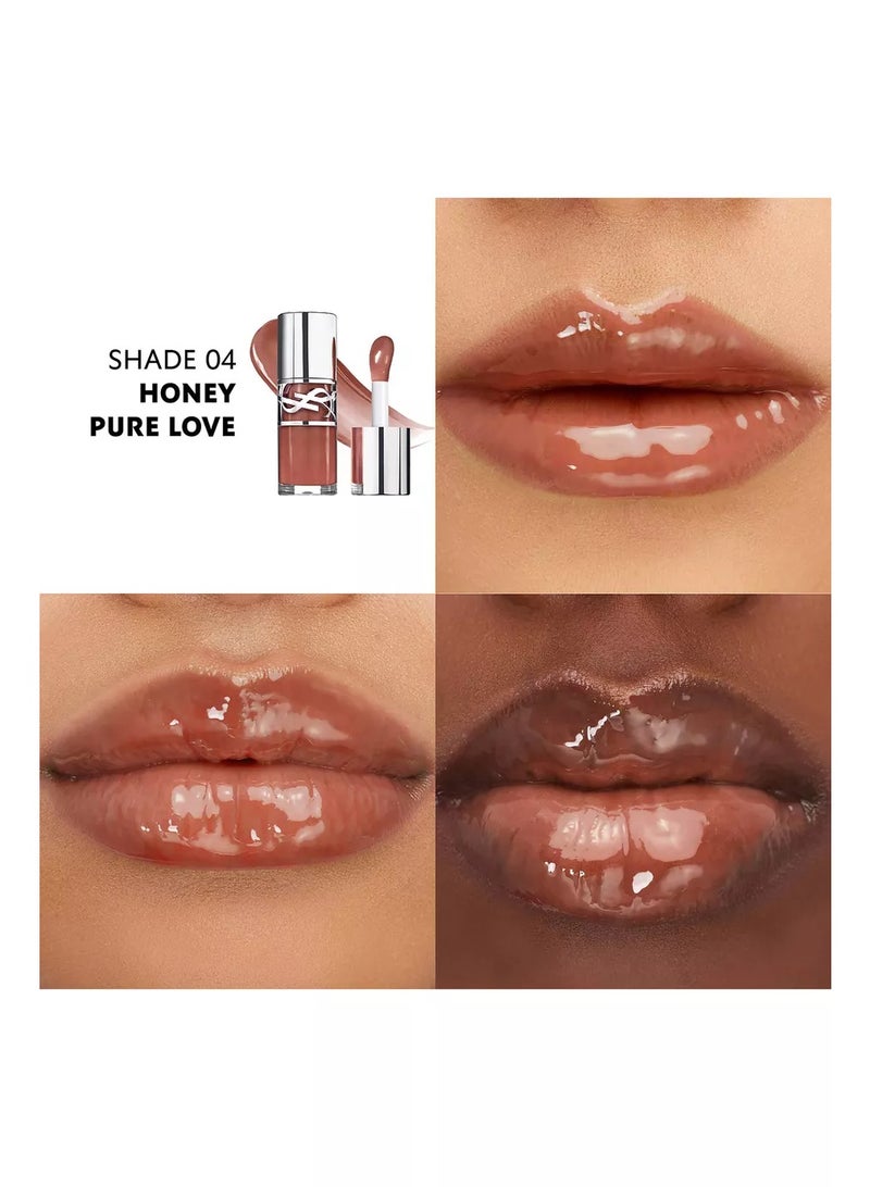 Yves Saint Laurent YSL Loveshine Plumping Lip Oil Gloss Honey Pure Love 6ml – Hydrating High Shine Lip Gloss Oil for Fuller Softer Lips - Image 5