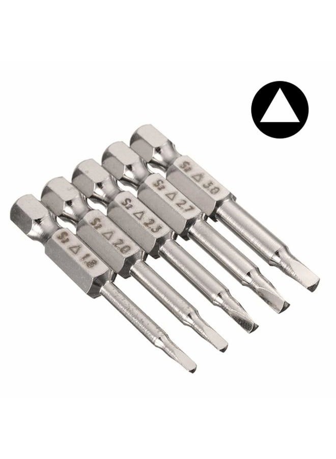 Mesee 5 Pcs Magnetic Triangle Head Screwdriver Bits, S2 Steel with 1/4 Hex Shank, 50mm length - Image 4