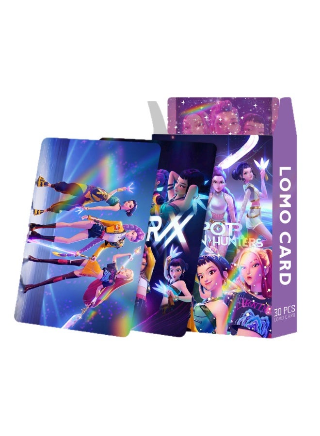 30-Piece KPop Demon Hunters Double-Sided LOMO Cards Collectible Trading Card Set - Image 3