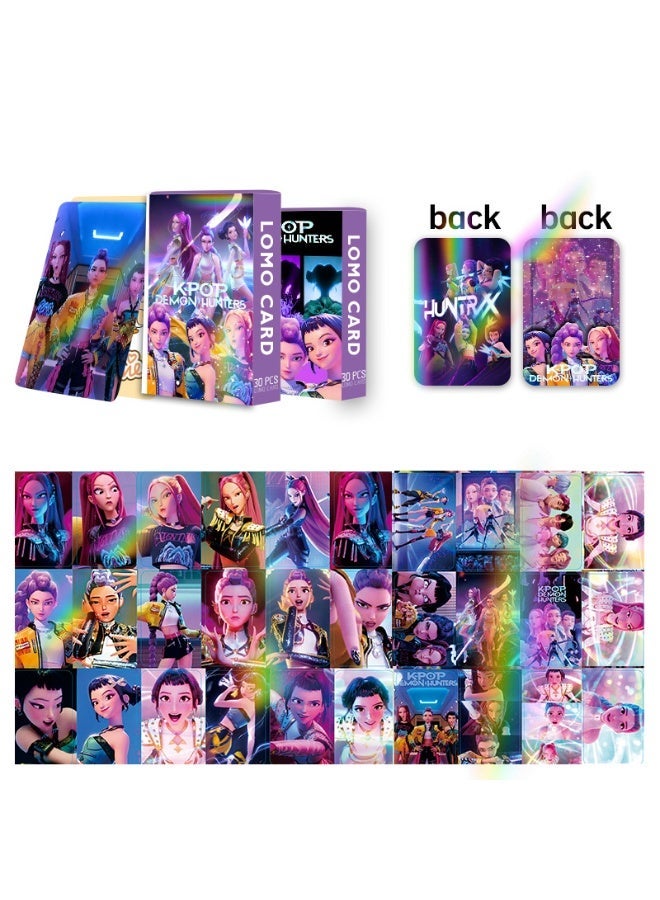30-Piece KPop Demon Hunters Double-Sided LOMO Cards Collectible Trading Card Set - Image 2