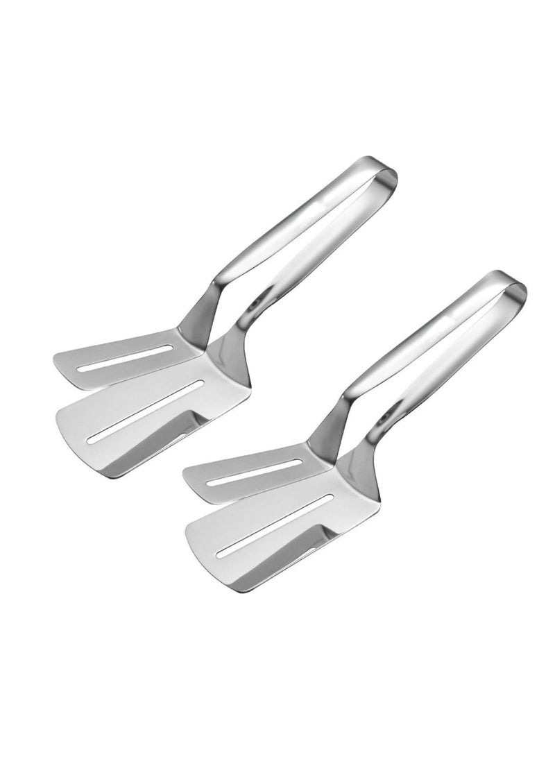 FIRST PRO Premium Stainless Steel Kitchen Tongs Multipurpose Food Handling and Cooking Tools, Heat Resistant Grip for BBQ, Baking, Salad, Serving and Cooking - Image 1