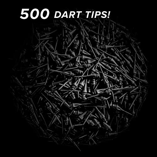 Viper Dart Accessory: Diamond 1/4" Thread Soft Tip Dart Points, Black, 500 Pack - Image 3