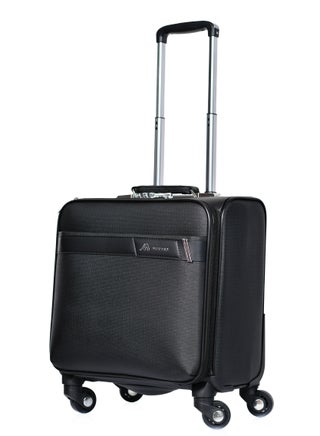 Morano Carry-On Leather Luggage Lightweight Trolley Bag  with 4 Spinner Wheels and Built in Combination Lock 16 inch (Black) - pzsku/Z2A4B8608F67DAC3D2EE2Z/45/_/1704096483/9b803149-caf2-4515-9c78-0db38be14331
