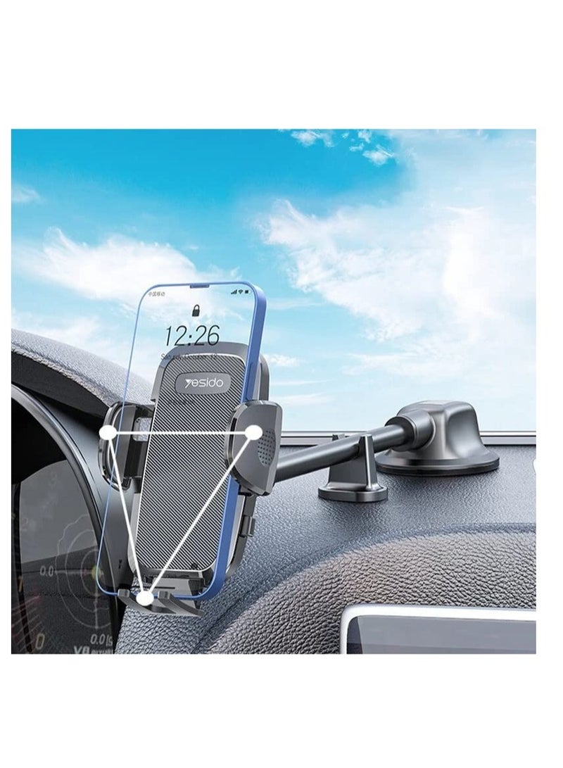 ELTRAZONE C140 Windshield / Dashboard Flexible Adjustable Arm Gooseneck Car Suction Cup Mobile Phone Holder Stand Bracket. - Image 3