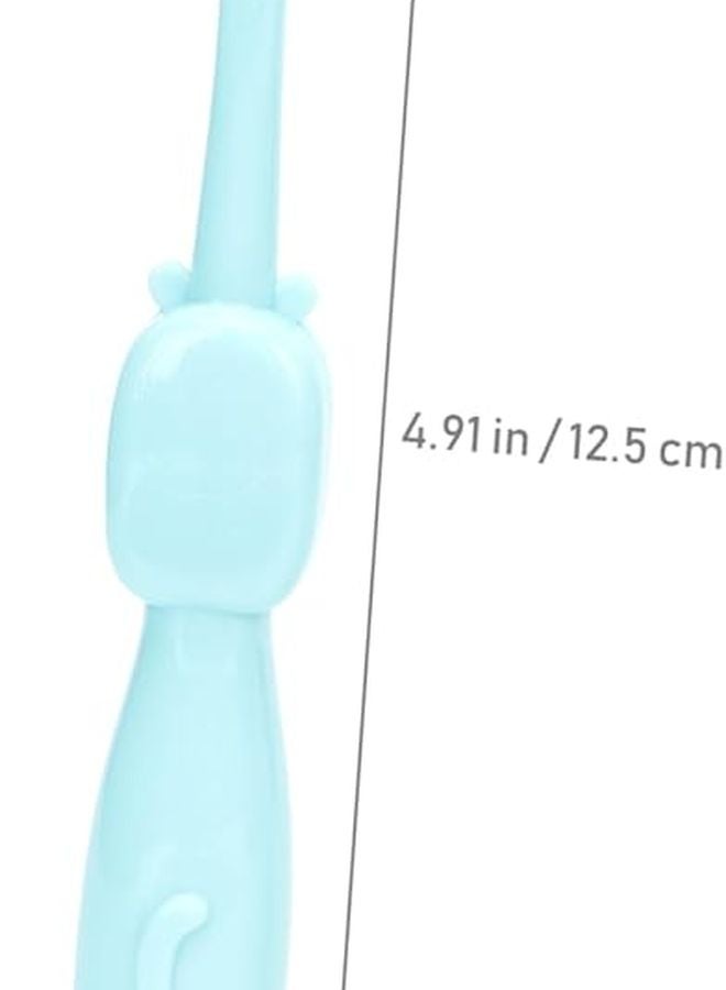 3 قطع فرشاة أسنان ناعمة للاطفال على شكل فرس النهر الكرتوني لتنظيف عميق - Image 3