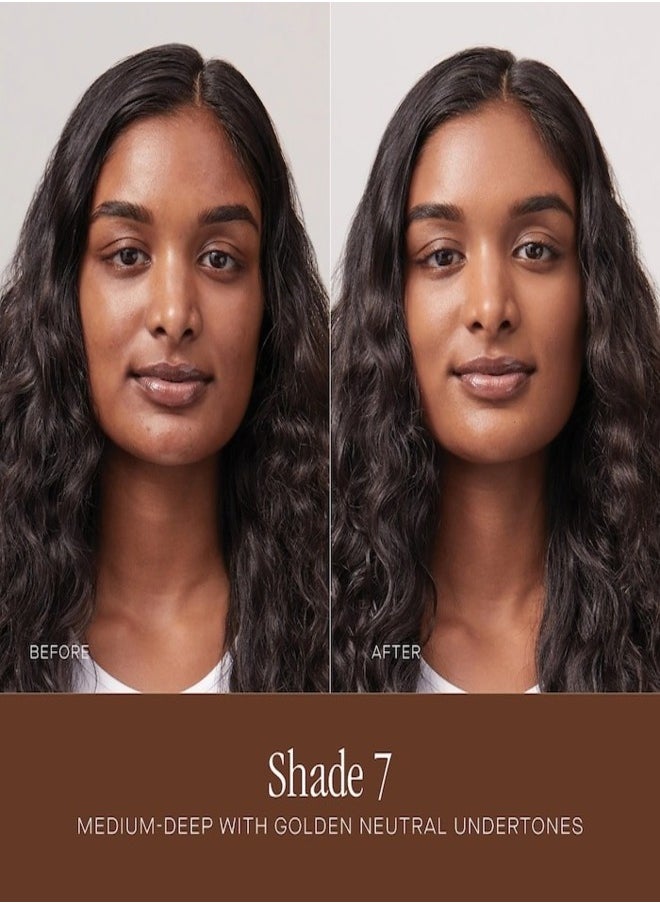 SUMMER FRIDAYS Summer Fridays Sheer Skin Tint with Hyaluronic Acid & Squalane – Lightweight, Hydrating Coverage,Shade 7 - Medium dark with a golden neutral base tone 30ml  - Image 2