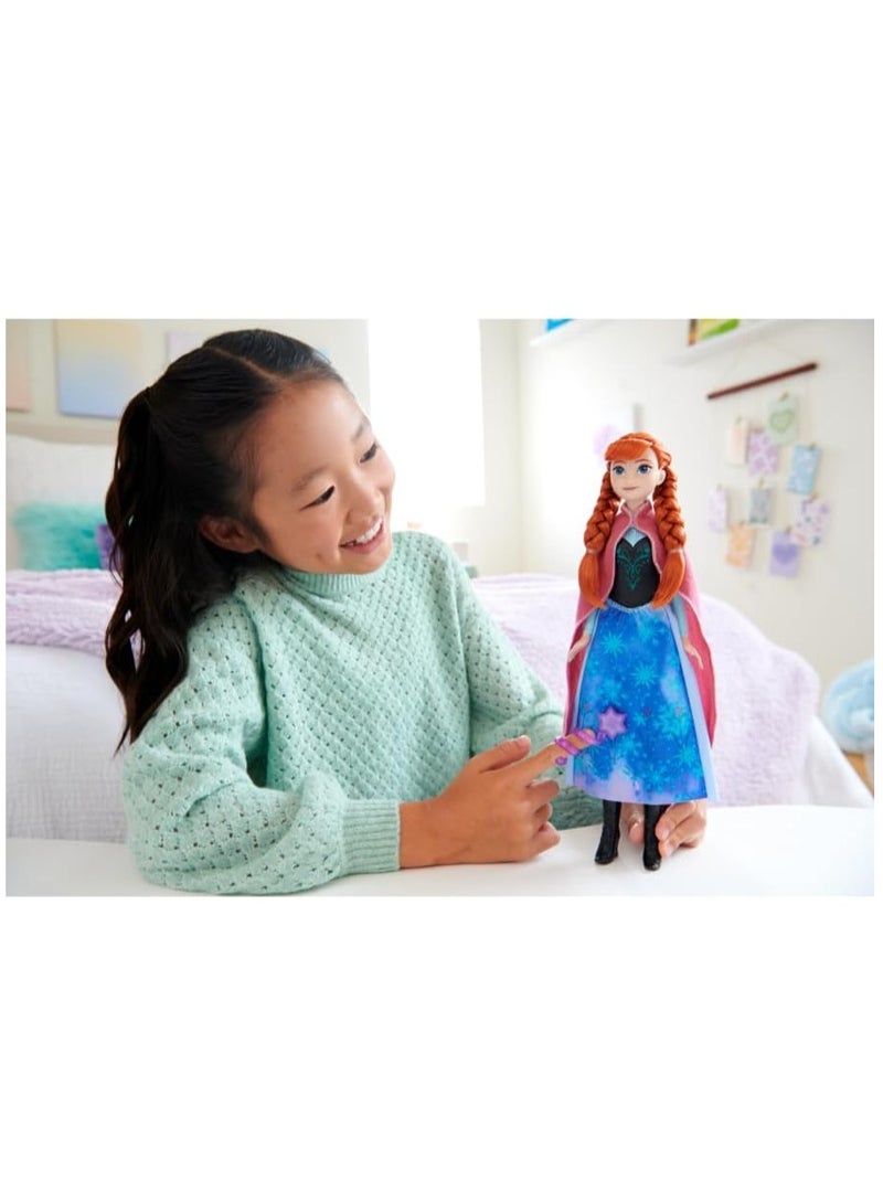 Mattel Games Disney Frozen Magical Skirt Anna Doll - Image 2