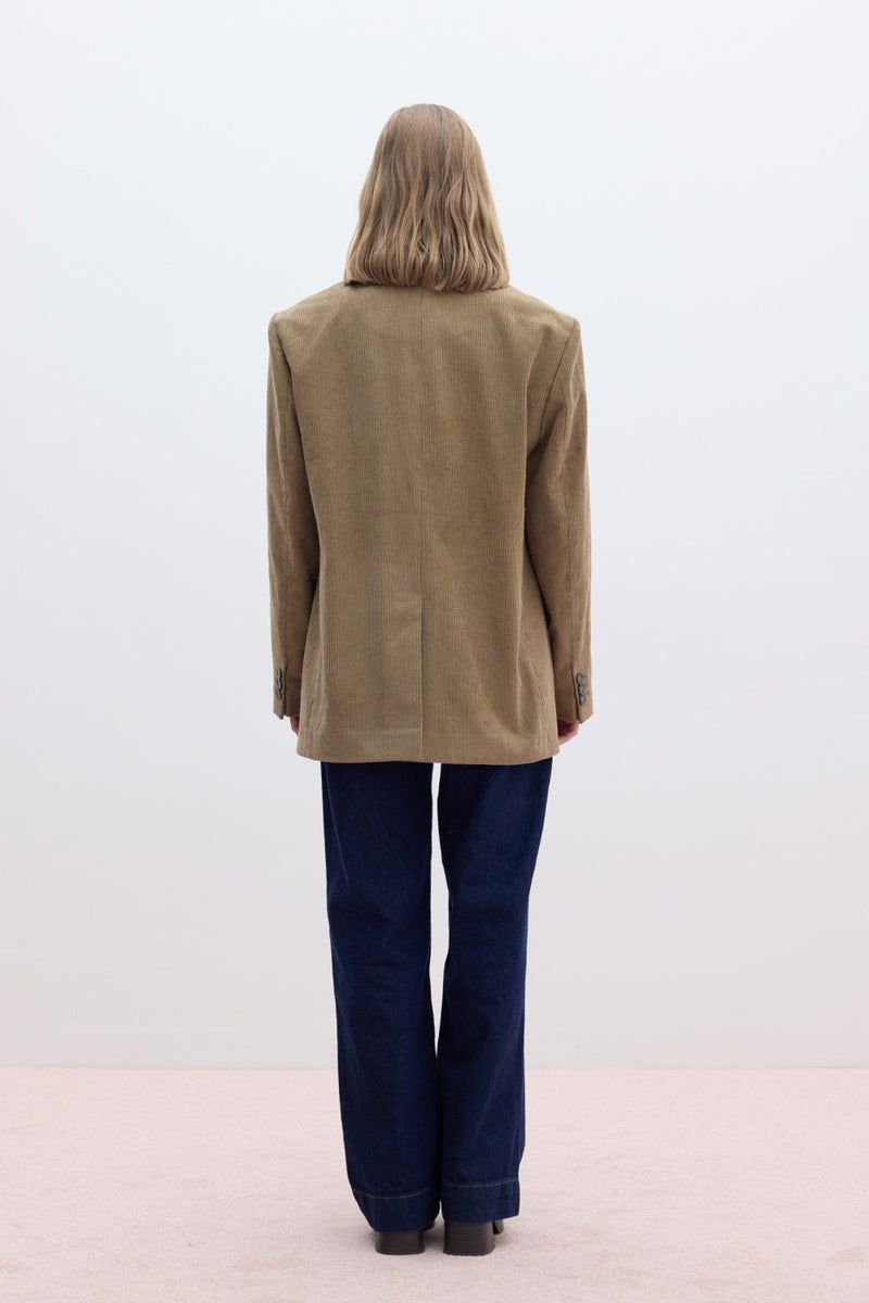 Manuka Corduroy Blazer Jacket Camel  - Image 4