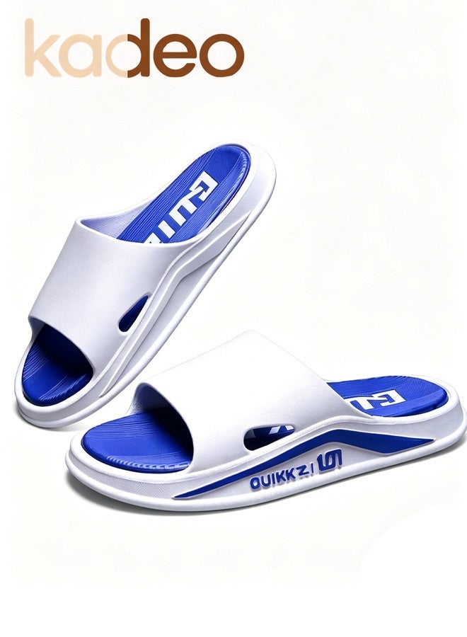 kadeo Comfort Foam Slide Slippers with Anti-Slip Sole, Soft Cushion House Sandals, Quick Dry Open Toe Slides for Home, Bathroom, Garden, Pool and Travel - Image 1