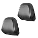 Opuweiy 2 PCS Car Headrest Cover Waterproof PU Leather Seat Headrest Protector Automotive Interior Accessories Sutiable for Most Cars Black 94x86 - Image 2