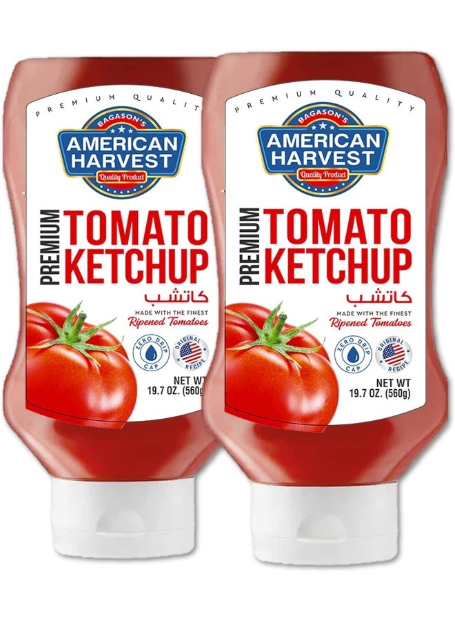 American Harvest Ketchup, 2 X 560 gm - Image 1