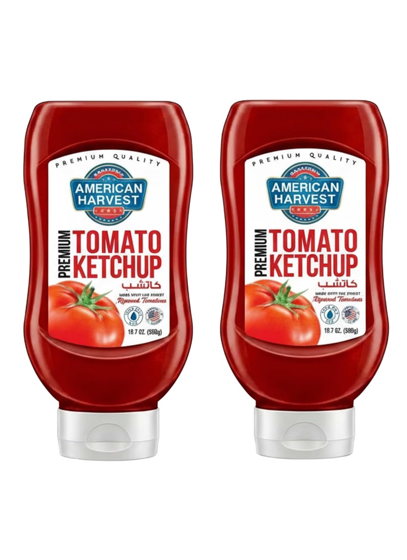 American Harvest كاتشب أمريكان هارفست، 2 × 560 جرام - Image 1