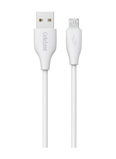 سليبرات سيليبرات CB-31 كابل USB محمول إلى Lightning للشحن السريع ونقل البيانات بتصميم ذكي وعملي يناسب Iphone 2.4A /480mbps /1M - أبيض  - Image 1