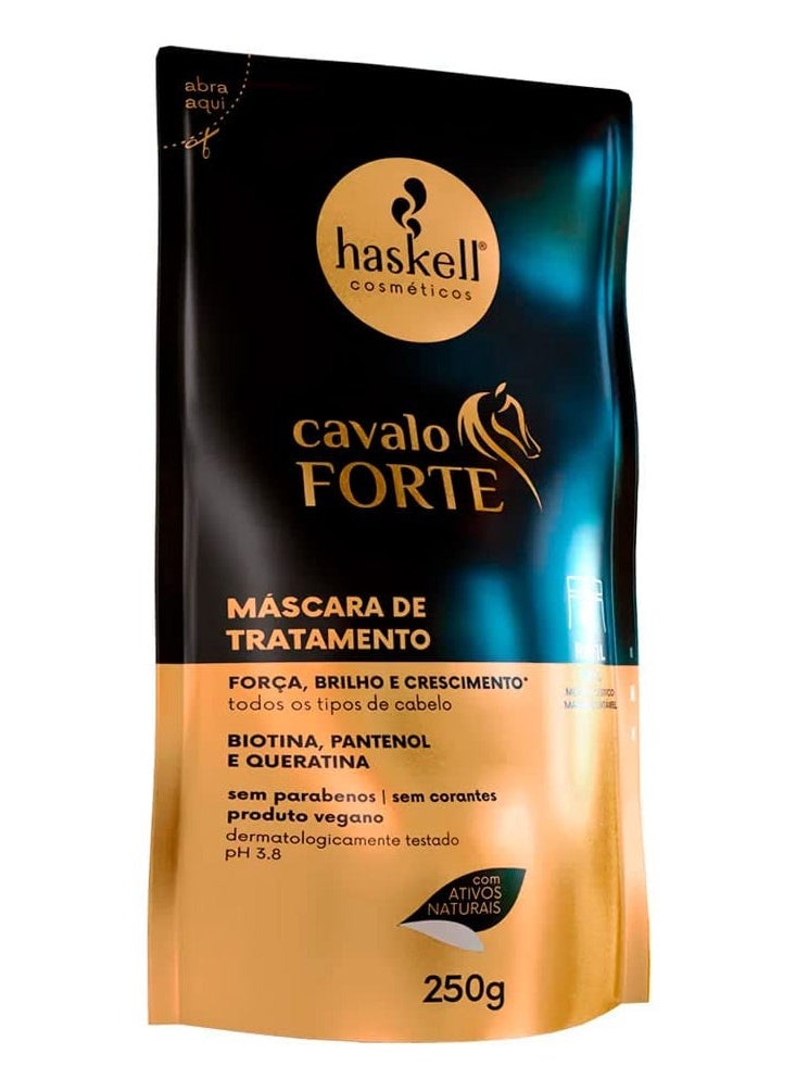 Haskell Haskell - Linha Cavalo Forte - Refil Mascara 250 Gr - (Strong Horse Collection - Refill Mask Net 8.82 Oz)  - Image 1