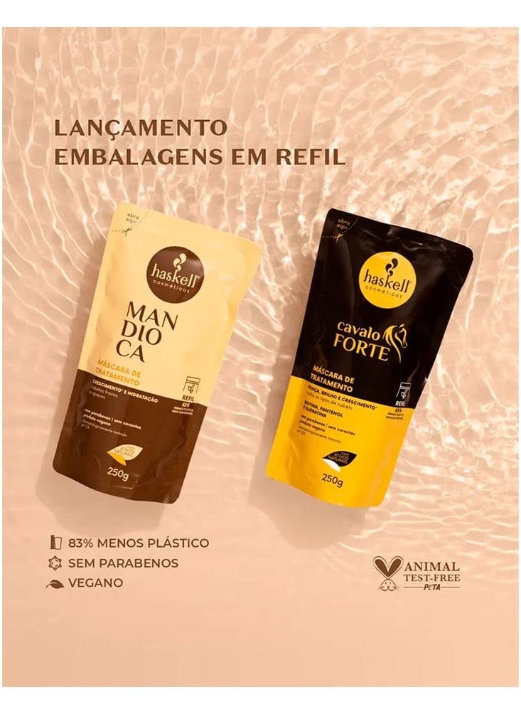 Haskell Haskell - Linha Cavalo Forte - Refil Mascara 250 Gr - (Strong Horse Collection - Refill Mask Net 8.82 Oz)  - Image 2