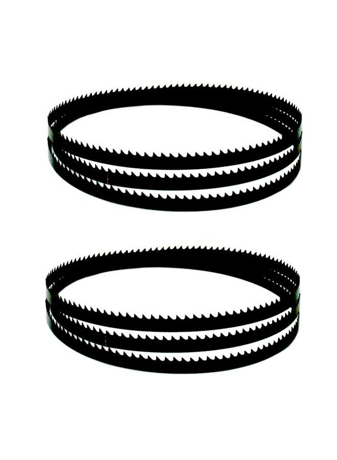 FOXBC 62 Inch x 3/8 Inch x 6 TPI Bandsaw Blades for Ryobi, Wen, Grizzly, Skil, Craftsman, Powertec 9" Bandsaw - 2 Pack - Image 1