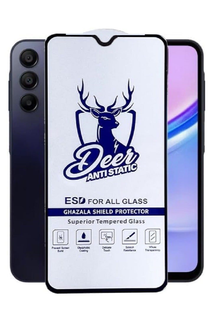 Deer Samsung Galaxy A16 / A26 Deer ESD Anti Static 9H Premium Tempered Glass Screen Protector With Black Frame  - Image 1