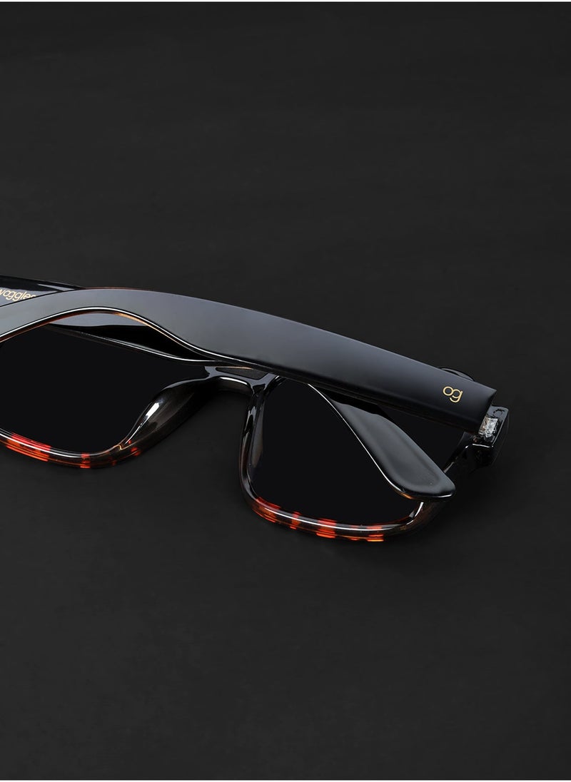 Uv-Protected Printed Aviator Sunglasses