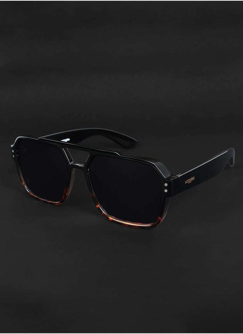 Uv-Protected Printed Aviator Sunglasses