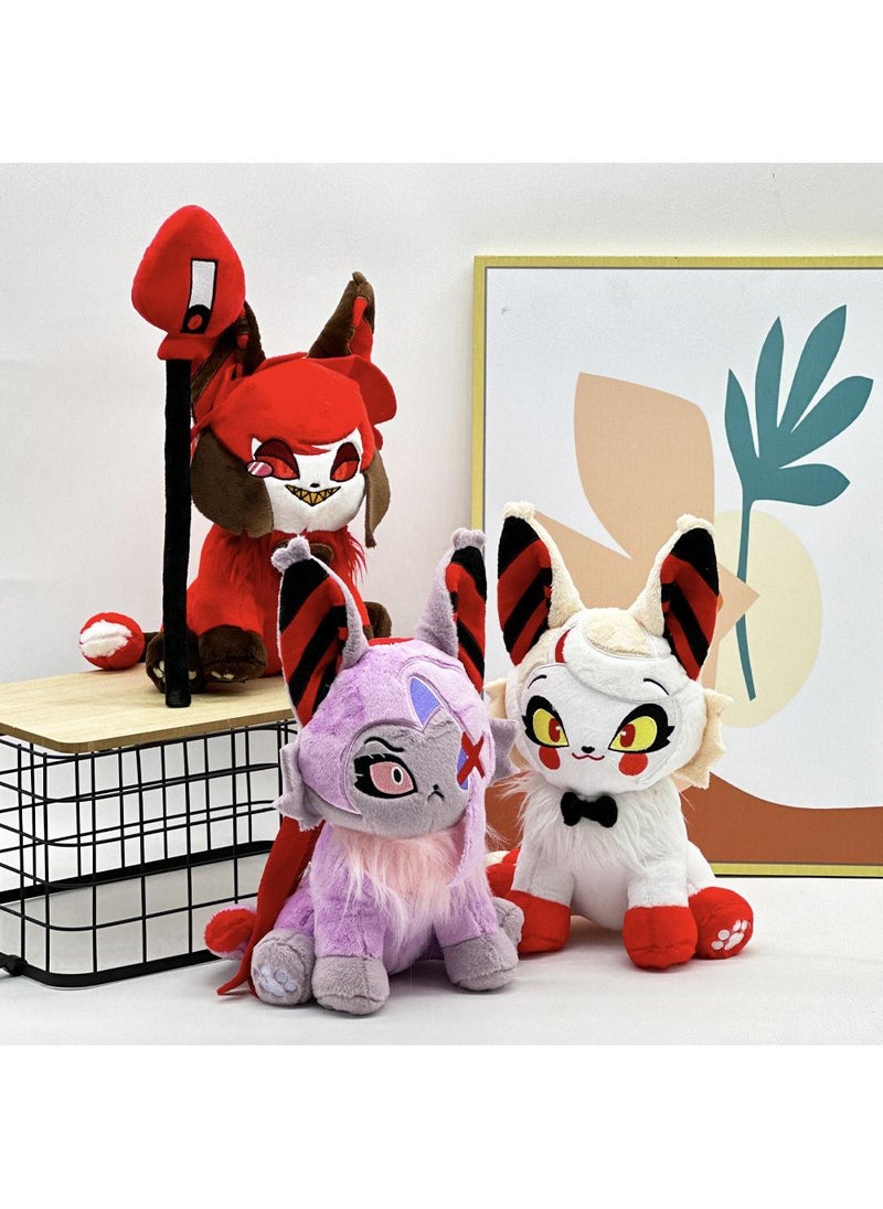 Y&D 3-Piece Stolas Meow Hazbin Hotel Plush Toys Husk Meow Plush Cat Doll Perfect Gift For Boys And Girls  - Image 1