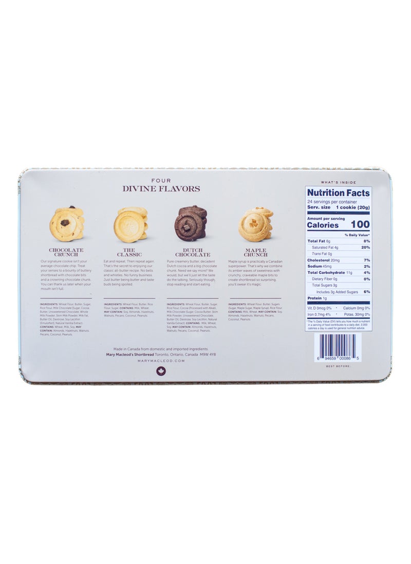 Mary Macleod's Shortbread All-Butter Signature Tin of Variety Shortbread Cookies 480 gm- 4 Flavors  - Image 2