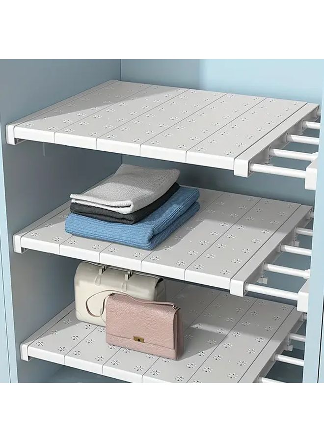 Expandable Plastic Divider Shelves Adjustable 9 45 To 23 62 Inches No Drill Storage Rack - Image 3