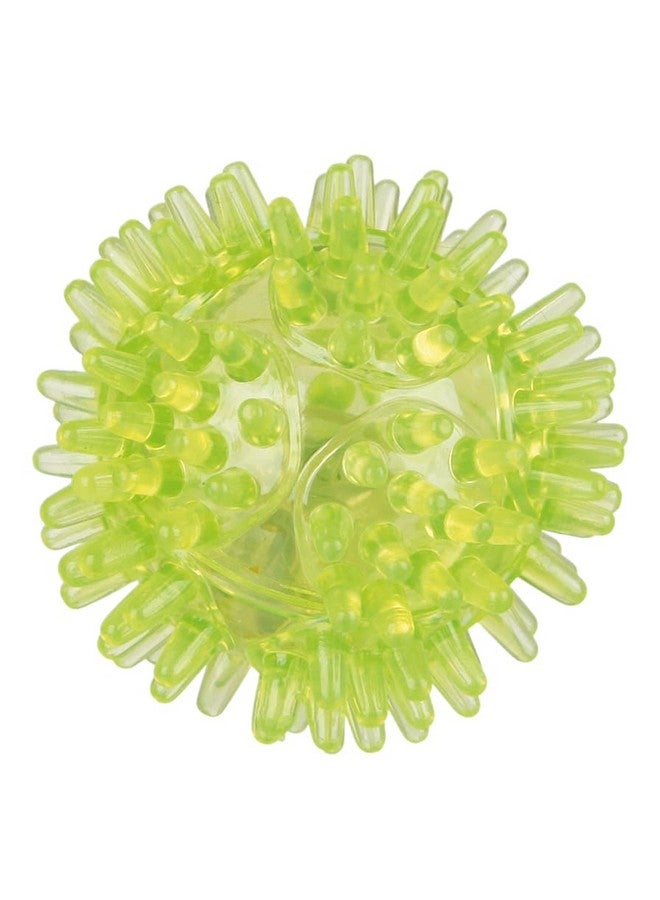 Trixie Glowing Hedgehog Ball, Soundless Floatable, Tpr Dog & Cat Ball Toy For All Breed Sizes - 5 Cm (Green) - Image 1
