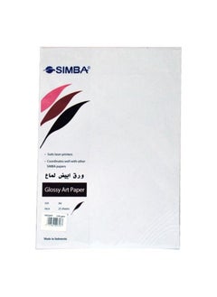 GLOSSY PAPER 130 GM WHITE 25 SHEET A4 INDONISIA