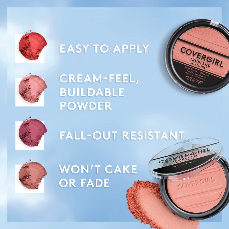 COVERGIRL Trueblend so Flushed High Pigment Blush & Bronzer, 345 - Hot & Frenzy, 0.33 Oz - Image 4