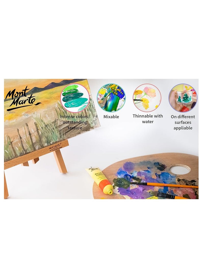 مونت مارتي مجموعة ألوان أكريليك مكونة من 48 قطعة، أنابيب بحجم 36 مل، مثالية للرسم بالأكريليك، ألوان لامعة مقاومة للضوء - Image 5