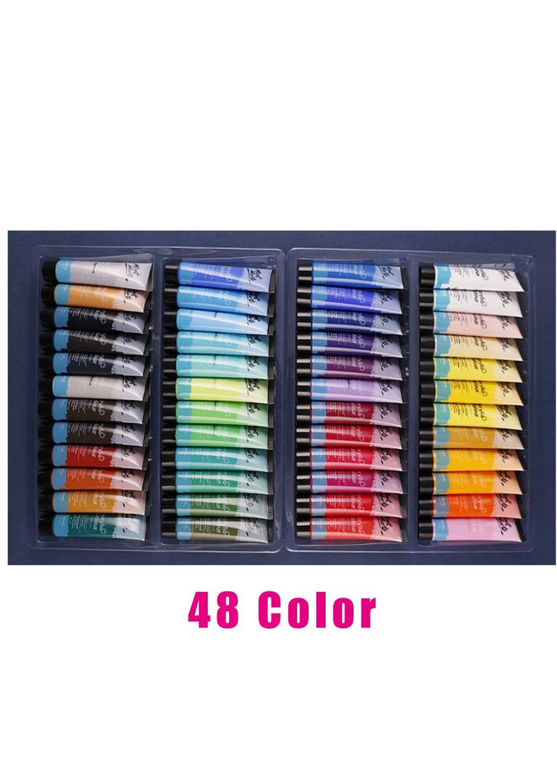 مونت مارتي مجموعة ألوان أكريليك مكونة من 48 قطعة، أنابيب بحجم 36 مل، مثالية للرسم بالأكريليك، ألوان لامعة مقاومة للضوء - Image 2