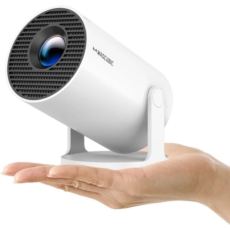 جهاز عرض صغير HY300PRO مطور لعام 2026 مزود بواي فاي وبلوتوث، جهاز عرض محمول يدعم 4K، حجر مفاتيح تلقائي، دوران 180 درجة، جهاز عرض ذكي للمنزل الخارجي - قابس الاتحاد الأوروبي - Image 1