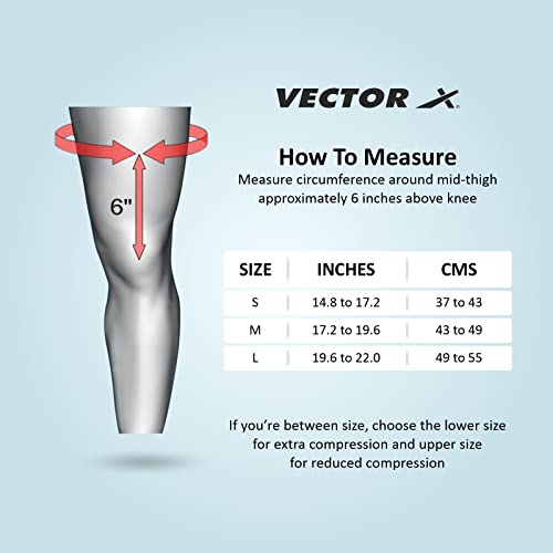 Vector X Knee Caps for Women & Men Knee Support for Men Knee Cap for Men Knee Support for Women, Pain Relief Products Knee Guard/Knee Belt/Knee Pads for Women (L, Pack of 1) - Image 3