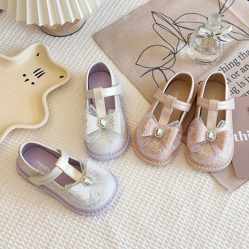 Little Princess Shoes Children'S Fashion Single Shoes Spring Style Girls' Soft Sole Performance Shoes - Image 3