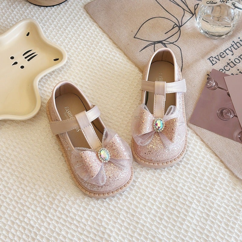 Little Princess Shoes Children'S Fashion Single Shoes Spring Style Girls' Soft Sole Performance Shoes - Image 4