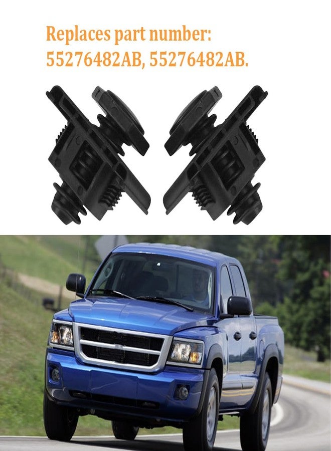 Automkt 2 Pcs Adjustable Hood Stop Bumper Buffer Fits for Dodge RAM 1500 2500 3500 4500 5500 Grand Caravan Dakota Journey Chrysler Replaces 55276482AB 68217759AA 68050755AB 68050755AA - Image 2