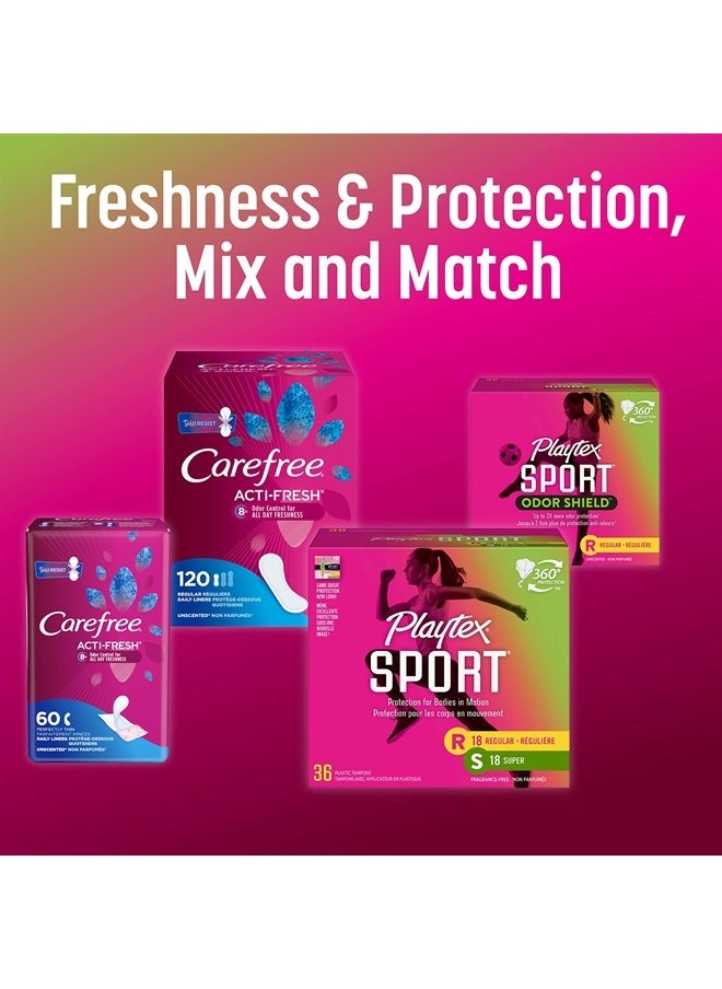 playtex - Playtex Sport Tampons, Super Absorbency, Fragrance-Free - 18ct - Image 1