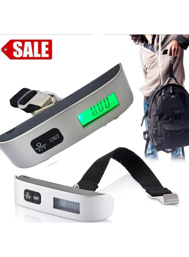 Digital Luggage Scale 50kg Capacity - Portable Travel Hanging Scale with Backlit LCD Display - High Accuracy Weight Scanner for Suitcases & Bags - Battery Included - Image 3