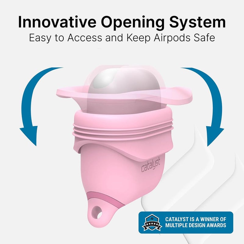 Catalyst Waterproof Case for AirPods 2nd Generation and AirPods 1st Generation - Wireless and USB-C Charging High Drop Protection AirPods Gen 2 and Gen 1 Case with Carabiner, One Piece Design - Image 5