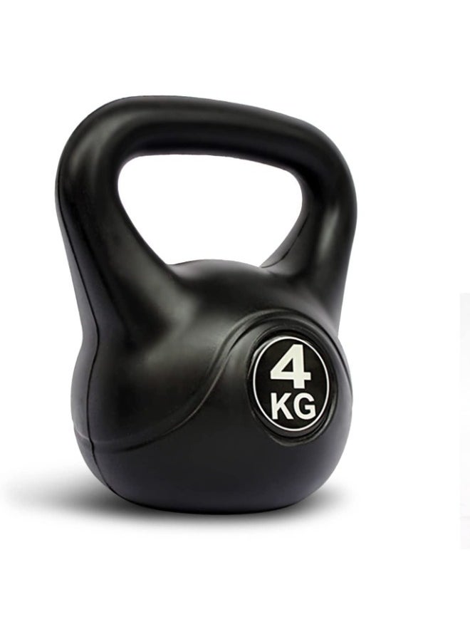 VIO 4 KG Kettlebell Fixed Weight Dumbbell With Neoprene Coating for Exercise Fitness Weight Strength Training Home Gym Outdoor Cardio Aerobics Pilates CrossFit Bodybuilding  - Image 2