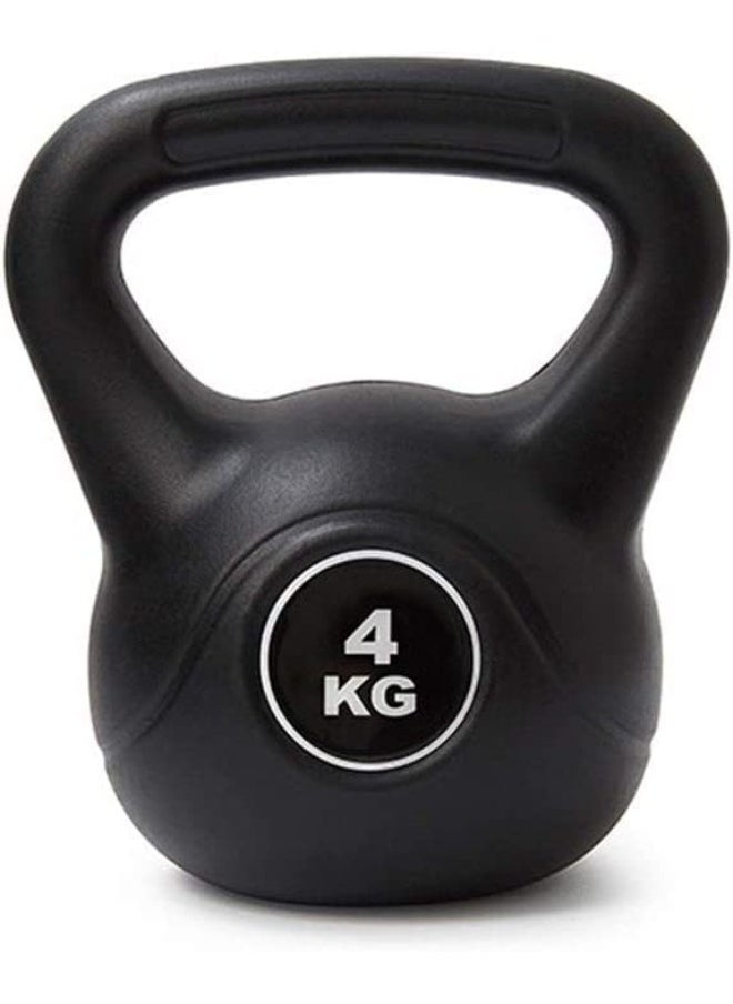 VIO 4 KG Kettlebell Fixed Weight Dumbbell With Neoprene Coating for Exercise Fitness Weight Strength Training Home Gym Outdoor Cardio Aerobics Pilates CrossFit Bodybuilding  - Image 1