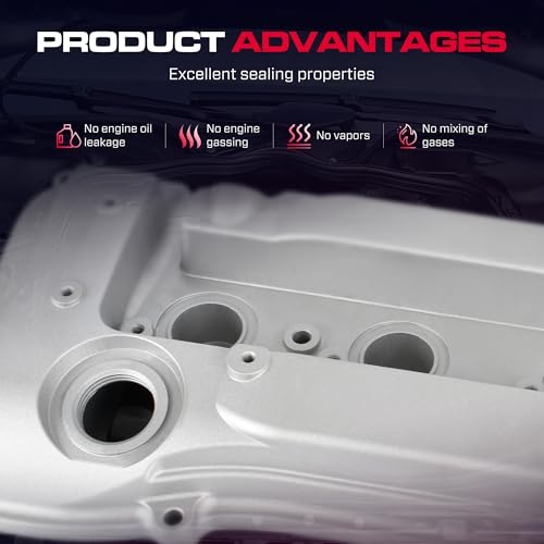 XIMAKA Aluminium Engine Valve Cover Fit for Toyota Camry 2002-2009, Corolla & Matrix 2009-2013, Highlander 2001-2007, RAV4 2004-2008, Solara 2002-2006, L4 2.4L,Replace # 11201-28014 - Image 4