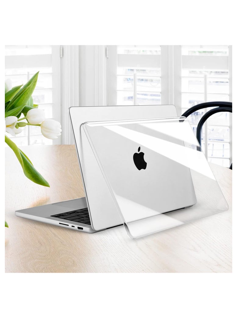 Generic Case Compatible With New Macbook Pro 16 inch M3 A2991 M2 A2780 M1 A2485 Pro 2024-2021 Release, Plastic Hard Shell Cover Crystal Clear  - Image 4