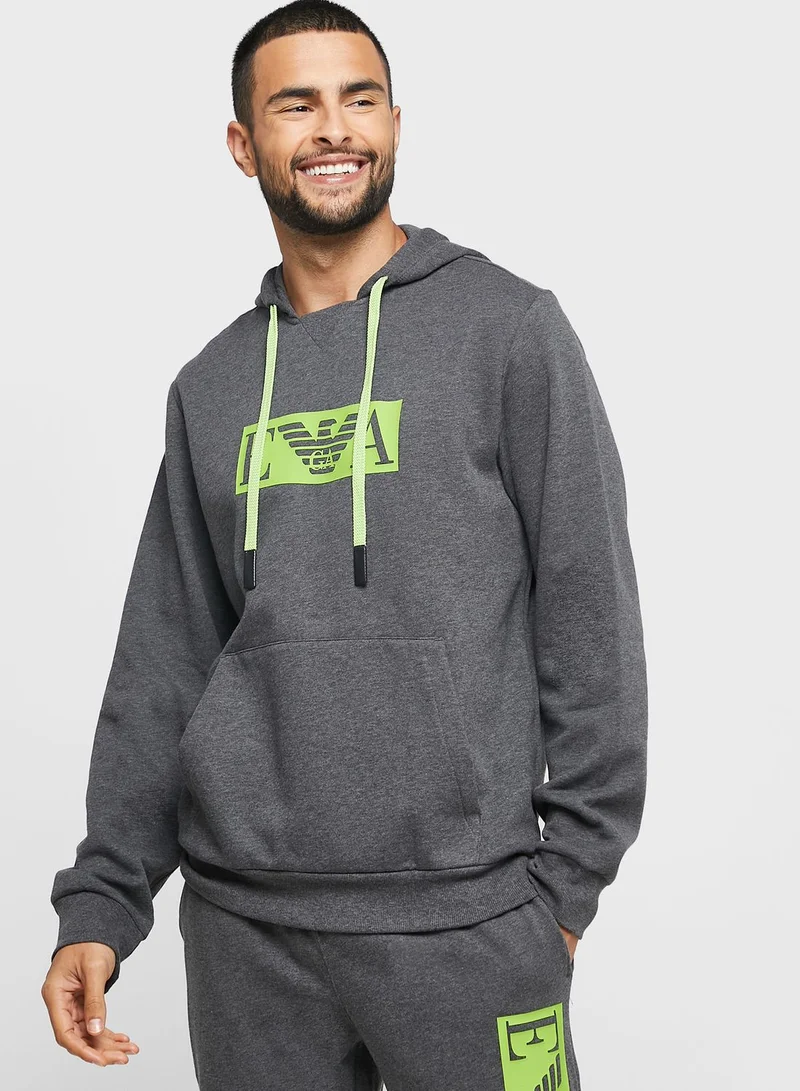 EMPORIO ARMANI Logo Pullover Hoodie