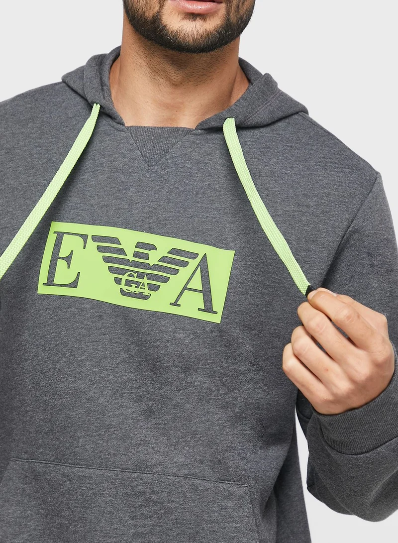 EMPORIO ARMANI Logo Pullover Hoodie