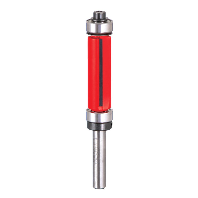 Freud 12 Top Bottom Bearing Flush Trim Router Bit with Tico HiDensity Carbide for Maximum Performance Ideal for Template Work Laminate Routing 12 Diameter 14 Shank 2 Cutters 50501