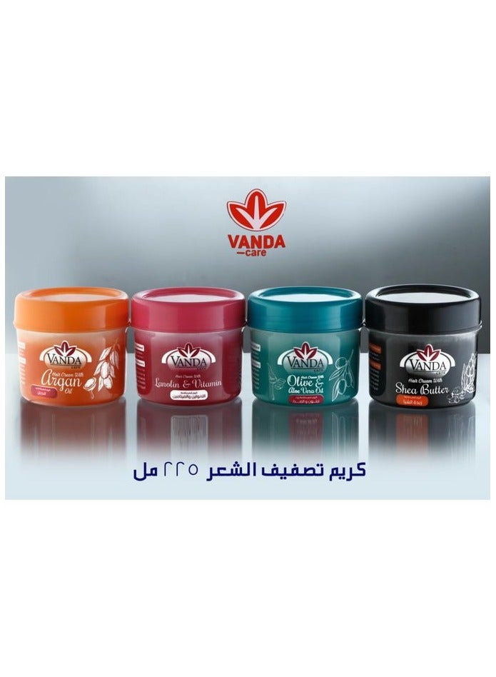 VANDA CARE Hair Cream With Olive & Aloe Vera Oil By Vanda Care - 225 ML - Image 2